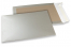 Papprückwandtaschen farbig - Silber, 229 x 324 mm | Couvertsbestellen.ch