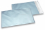 Eisblaue Foliencouverts matt metallic farbig - 180 x 250 mm | Couvertsbestellen.ch
