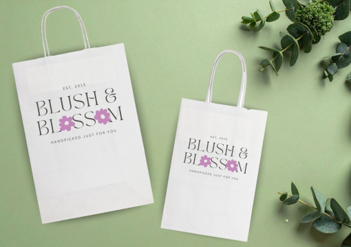 Tragetaschen aus Papier mit Kordelhenkel | Couvertsbestellen.ch