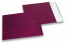 Bordeaux Foliencouverts matt metallic farbig - 165 x 165 mm | Couvertsbestellen.ch