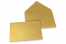 Farbige Couverts für Glückwunschkarten - Gold metallic, 114 x 162 mm | Couvertsbestellen.ch