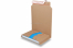 Buchverpackung - wickeln Sie die Verpackung um das Buch - Braun | Couvertsbestellen.ch