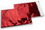 Rote Holografische  Metallic Foliencouverts - 162 x 229 mm | Couvertsbestellen.ch