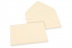 Farbige Couverts  für Glückwunschkarten - Elfenbein, 125 x 175 mm | Couvertsbestellen.ch