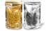 Metallic transparente Standbodenbeutel - Gold metallic, 200 x 300 x 100 mm - 1800 ml | Couvertsbestellen.ch