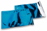 Blaue Metallic Foliencouverts - 162 x 229 mm | Couvertsbestellen.ch