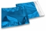 Blaue Metallic Foliencouverts - 165 x 165 mm | Couvertsbestellen.ch