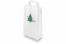 Weihnachtstragetaschen aus Papier Weiß -  Weihnachtsbaum Grün | Couvertsbestellen.ch