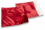 Rote Metallic Foliencouverts - 165 x 165 mm | Couvertsbestellen.ch