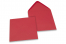  Farbige Couverts  für Glückwunschkarten - Rot, 155 x 155 mm | Couvertsbestellen.ch