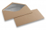 Couverts aus Kraftpapier mit Innenfutter - 110 x 220 mm (EA 5/6) Silber | Couvertsbestellen.ch