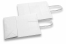 Tragetaschen aus Papier mit gedrehten Papierkordeln - weiß, 180 x 80 x 220 mm, 90 Gramm | Couvertsbestellen.ch