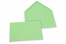Farbige Couverts  für Glückwunschkarten  - Hellgrün, 114 x162 mm | Couvertsbestellen.ch