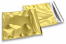 Goldene Metallic Foliencouverts - 220 x 220 mm | Couvertsbestellen.ch
