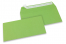 Farbige Couverts Papier - Apfelgrün, 110 x 220 mm | Couvertsbestellen.ch