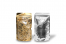 Metallic transparente Standbodenbeutel - Gold metallic, 130 x 225 x 70 mm - 500 ml | Couvertsbestellen.ch