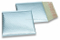 Luftpolstertaschen metallic umweltfreundlich - Eisblau 165 x 165 mm | Couvertsbestellen.ch