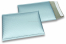 Luftpolstertaschen matt metallic umweltfreundlich - Eisblau 180 x 250 mm | Couvertsbestellen.ch