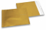 Goldene Foliencouverts matt metallic farbig - 165 x 165 mm | Couvertsbestellen.ch