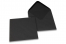 Farbige Couverts  für Glückwunschkarten  - Schwarz, 155 x 155 mm | Couvertsbestellen.ch