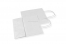 Tragetaschen aus Papier mit gedrehten Papierkordeln - weiß, 190 x 80 x 210 mm, 80 Gramm | Couvertsbestellen.ch