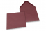 Farbige Couverts  für Glückwunschkarten  - Bordeaux, 155 x 155 mm | Couvertsbestellen.ch