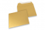 Farbige Couverts Papier - Gold metallic, 160 x 160 mm | Couvertsbestellen.ch