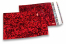 Rote Holografische Metallic Foliencouverts - 114 x 162 mm | Couvertsbestellen.ch