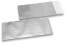 Silberne Foliencouverts matt metallic farbig - 110 x 220 mm | Couvertsbestellen.ch