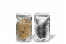 Metallic transparente Standbodenbeutel - Silber metallic, 130 x 225 x 70 mm - 500 ml | Couvertsbestellen.ch
