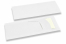 Bestecktasche Weiß mit Besteckschnitt + Weiß Papierserviette | Couvertsbestellen.ch