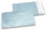 Eisblaue Foliencouverts matt metallic farbig - 114 x 162 mm | Couvertsbestellen.ch