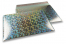 Luftpolstertaschen metallic umweltfreundlich - Silber Holographisch 320 x 425 mm | Couvertsbestellen.ch