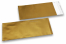 Goldene Foliencouverts matt metallic farbig - 110 x 220 mm | Couvertsbestellen.ch