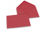Farbige Couverts  für Glückwunschkarten - Rot, 125 x 175 mm | Couvertsbestellen.ch