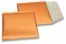 Luftpolstertaschen metallic umweltfreundlich - Orange 165 x 165 mm | Couvertsbestellen.ch