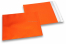 Orange Foliencouverts matt metallic farbig - 165 x 165 mm | Couvertsbestellen.ch