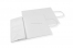 Tragetaschen aus Papier mit gedrehten Papierkordeln - weiß, 240 x 110 x 310 mm, 100 Gramm | Couvertsbestellen.ch