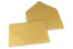 Farbige Couverts für Glückwunschkarten - Gold metallic, 162 x 229 mm | Couvertsbestellen.ch