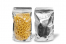 Metallic transparente Standbodenbeutel - Silber metallic, 180 x 290 x 90 mm - 1000 ml | Couvertsbestellen.ch