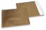 Bronzene Foliencouverts matt metallic farbig - 165 x 165 mm | Couvertsbestellen.ch