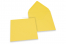 Farbige Couverts für Glückwunschkarten - Sonnenblumengelb, 155 x 155 mm | Couvertsbestellen.ch
