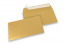 Farbige Couverts Papier - Gold metallic, 114 x 162 mm | Couvertsbestellen.ch
