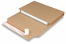 Buchverpackung - Verschließen Sie die Verpackung mit dem Klebestreifen - Braun | Couvertsbestellen.ch