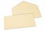 Farbige Couverts  für Glückwunschkarten - Elfenbein, 110 x 220 mm | Couvertsbestellen.ch