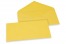 Farbige Couverts für Glückwunschkarten - Sonnenblumengelb, 110 x 220 mm | Couvertsbestellen.ch
