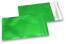 Grüne Foliencouverts matt metallic farbig - 114 x 162 mm | Couvertsbestellen.ch