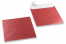 Rote Couverts mit Perlmutteffekt - 170 x 170 mm | Couvertsbestellen.ch