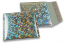 Luftpolstertaschen metallic umweltfreundlich - Silber Holographisch 165 x 165 mm | Couvertsbestellen.ch