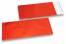 Rote Foliencouverts matt metallic farbig - 110 x 220 mm | Couvertsbestellen.ch